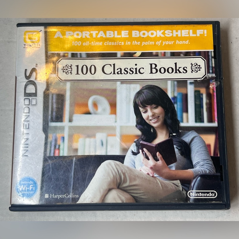 100 Classic Books Nintendo DS Game Complete in Case CIB Complete Collection